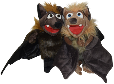 Handspielpuppen Gaston und Tamika