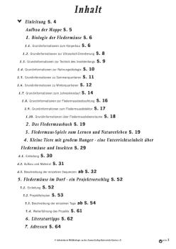 Inhaltsverzeichnis: Projekt- und Unterrichtsmappe