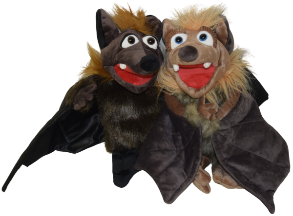 Handspielpuppen Gaston und Tamika