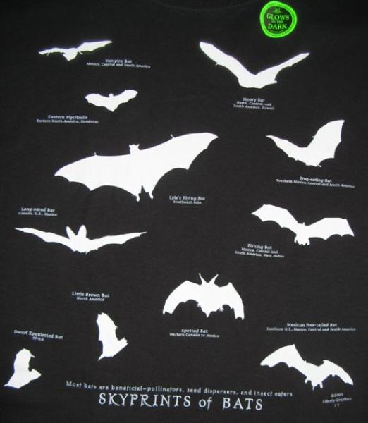 Fledermaus T-Shirt "Skyprints" in speziellen Kindergrößen